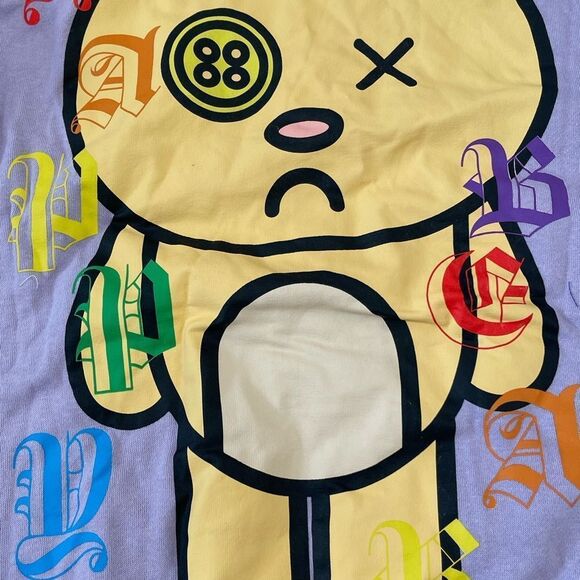 NWT Chemistry Happy Bear purple hoodie size M unisex - Picture 2 of 9